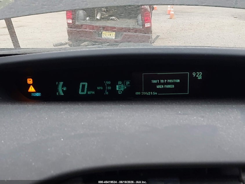 2011 Toyota Prius VIN JTDKN3DU9B0322549 IAAI salvage auction — FRONT & REAR, Salvage (New Jersey), sold $225 on 2026-07-28 (photo 7)