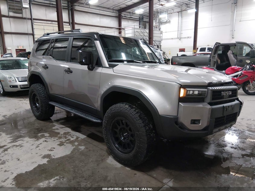 2026 Toyota Land cruiser VIN JTEABFAJ7TK051752 IAAI salvage auction — LEFT FRONT, Salvage Title, sold $42,600 on 2026-07-20 (photo 1)