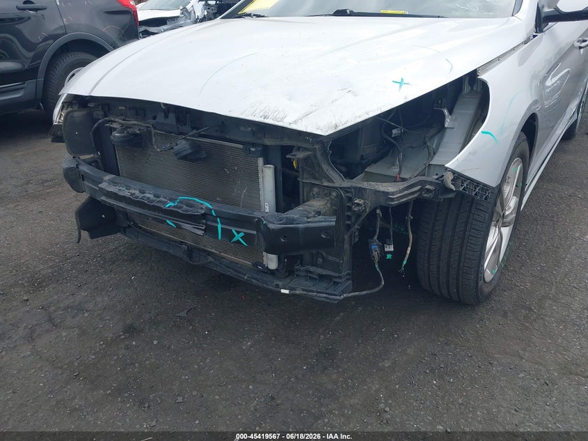 2019 Hyundai Sonata VIN 5NPE34AF7KH809542 IAAI salvage auction — FRONT END, Salvage Title, sold $1,850 on 2026-07-19 (photo 6)