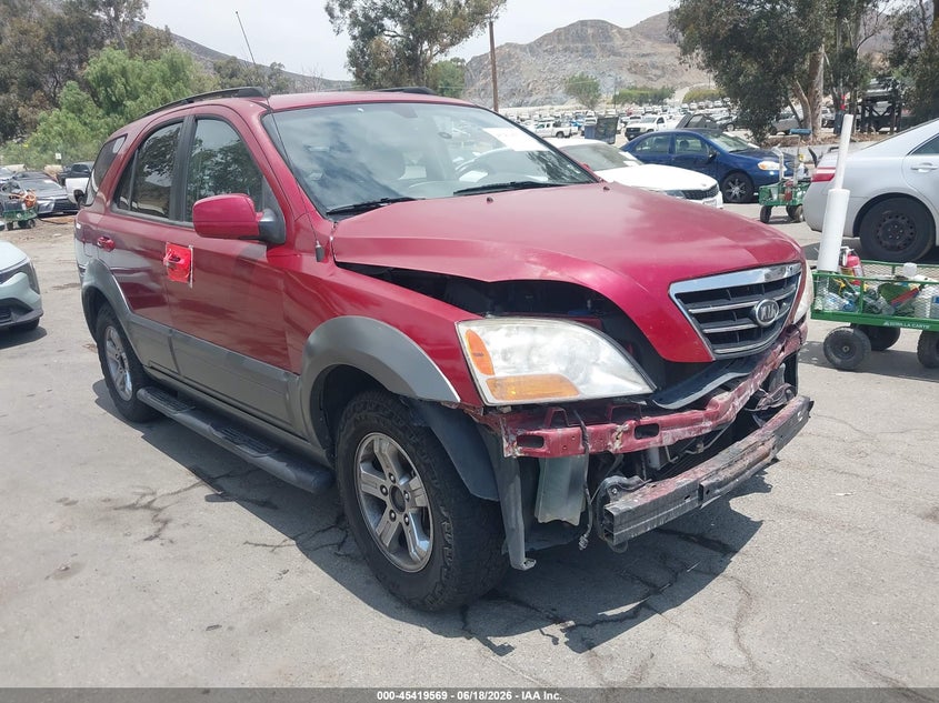 2008 Kia Sorento VIN KNDJD736885798117 IAAI salvage auction — FRONT END, Salvage (California), sold $425 on 2026-07-07 (photo 1)