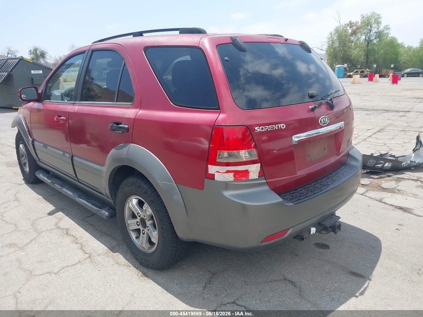 2008 Kia Sorento VIN KNDJD736885798117 IAAI salvage auction — FRONT END, Salvage (California), sold $425 on 2026-07-07 (photo 3)