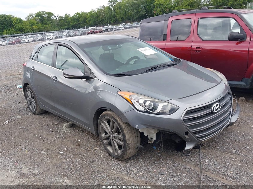 2016 Hyundai Elantra VIN KMHD35LHXGU302837 IAAI salvage auction — LEFT SIDE, Salvage (Tennessee), sold $225 on 2026-07-16 (photo 1)