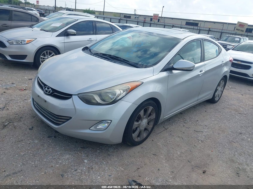 2013 Hyundai Elantra VIN KMHDH4AE2DU787393 IAAI salvage auction — NORMAL WEAR, Original (Texas), sold $1,450 on 2026-07-08 (photo 2)