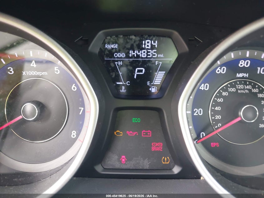 2013 Hyundai Elantra VIN KMHDH4AE2DU787393 IAAI salvage auction — NORMAL WEAR, Original (Texas), sold $1,450 on 2026-07-08 (photo 7)