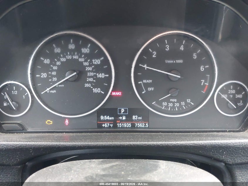 2015 BMW 3er VIN WBA3B1G52FNT07905 IAAI salvage auction — LEFT SIDE, Salvage (California), sold $1,500 on 2026-07-29 (photo 7)