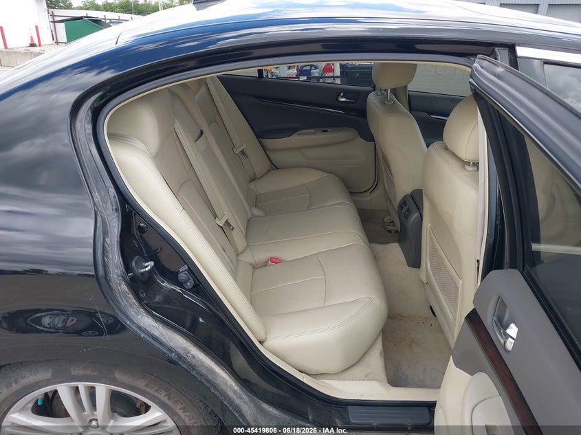 2013 Infiniti G VIN JN1CV6AR2DM754937 IAAI salvage auction — SIDE, Clear (Indiana), sold $950 on 2026-08-02 (photo 8)