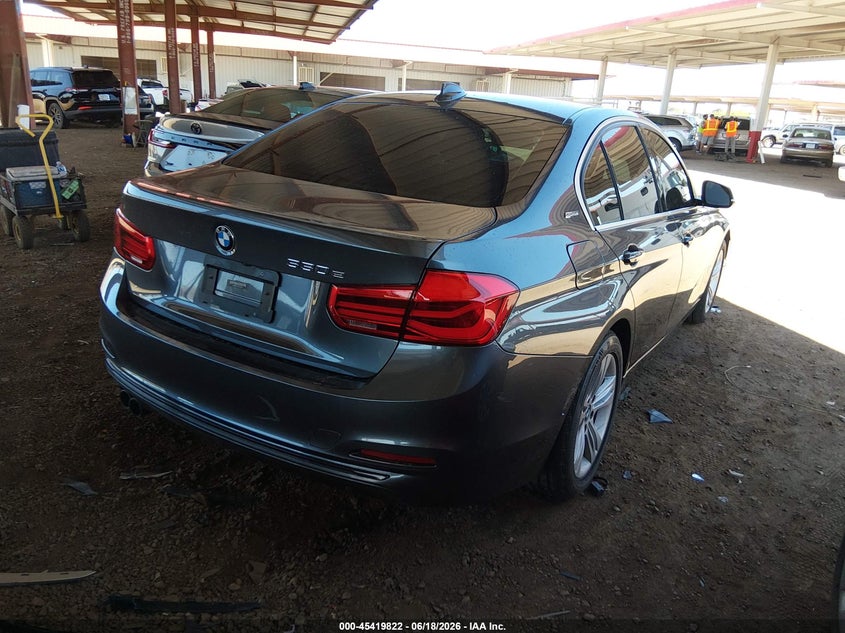 2018 BMW 3er VIN WBA8E1C59JA762785 IAAI salvage auction — RIGHT FRONT, Salvage (Arizona), sold $3,250 on 2026-07-21 (photo 4)