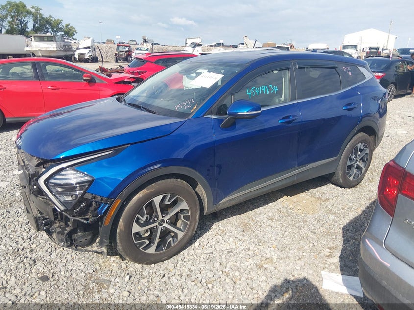 2025 Kia Sportage VIN 5XYK33DF7SG285311 IAAI salvage auction — MECHANICAL, Salvage Title, sold $9,175 on 2026-08-20 (photo 2)
