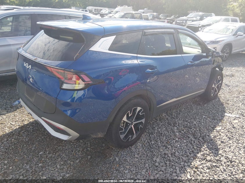 2025 Kia Sportage VIN 5XYK33DF7SG285311 IAAI salvage auction — MECHANICAL, Salvage Title, sold $9,175 on 2026-08-20 (photo 4)