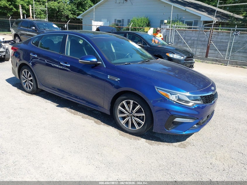 2019 Kia Optima VIN 5XXGU4L12KG321750 IAAI salvage auction — LEFT SIDE, Salvage (Ohio), sold $3,050 on 2026-07-06 (photo 1)
