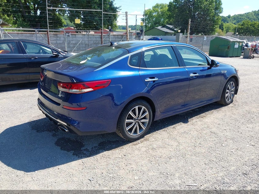 2019 Kia Optima VIN 5XXGU4L12KG321750 IAAI salvage auction — LEFT SIDE, Salvage (Ohio), sold $3,050 on 2026-07-06 (photo 4)