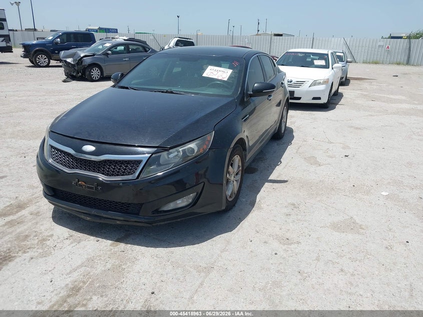 2013 Kia Optima VIN 5XXGM4A74DG186989 IAAI salvage auction — SIDE, Salvage (Texas), sold $675 on 2026-07-22 (photo 2)
