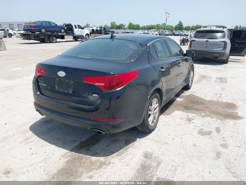 2013 Kia Optima VIN 5XXGM4A74DG186989 IAAI salvage auction — SIDE, Salvage (Texas), sold $675 on 2026-07-22 (photo 4)