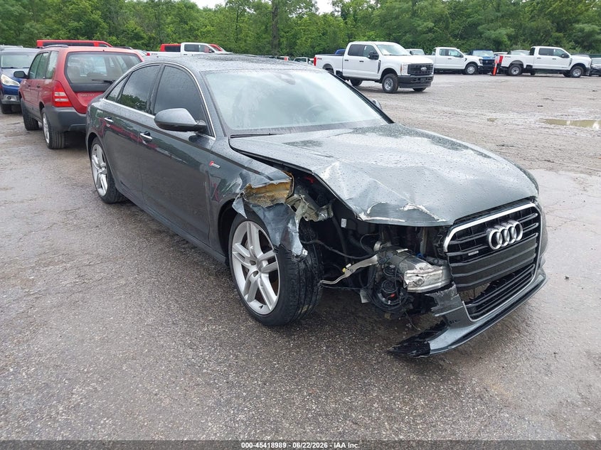 2015 Audi A6 VIN WAUHGAFCXFN023235 IAAI salvage auction — RIGHT FRONT, Salvage (Idaho), sold $1,575 on 2026-07-06 (photo 6)