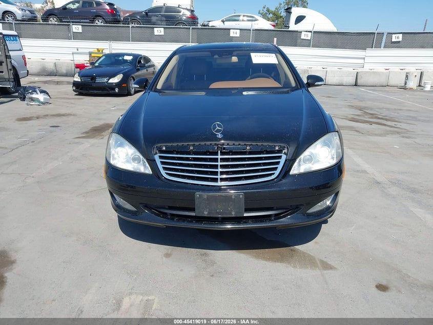 2008 Mercedes-benz S class VIN WDDNG71X98A219282 IAAI salvage auction — FRONT END, Clear - Dealer Only (California), sold $1,000 on 2026-07-15 (photo 6)