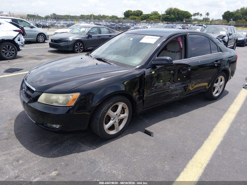 2007 Hyundai Sonata VIN 5NPEU46F77H179096 IAAI salvage auction — LEFT SIDE, Rebuildable (Florida), sold $375 on 2026-07-16 (photo 2)