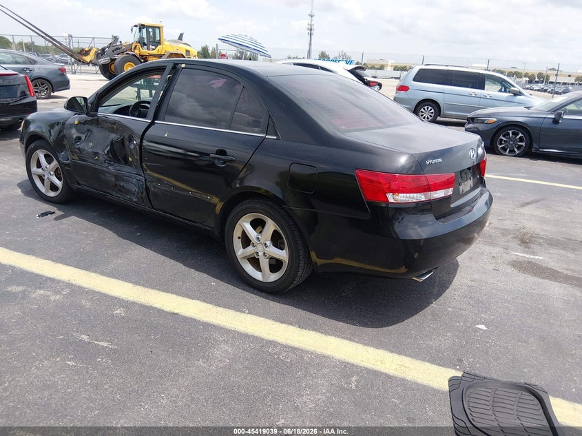2007 Hyundai Sonata VIN 5NPEU46F77H179096 IAAI salvage auction — LEFT SIDE, Rebuildable (Florida), sold $375 on 2026-07-16 (photo 3)