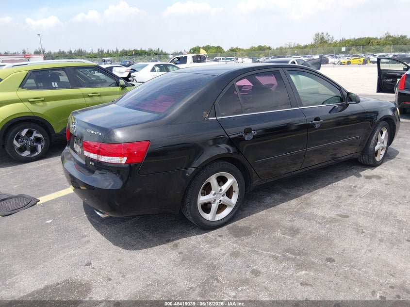 2007 Hyundai Sonata VIN 5NPEU46F77H179096 IAAI salvage auction — LEFT SIDE, Rebuildable (Florida), sold $375 on 2026-07-16 (photo 4)