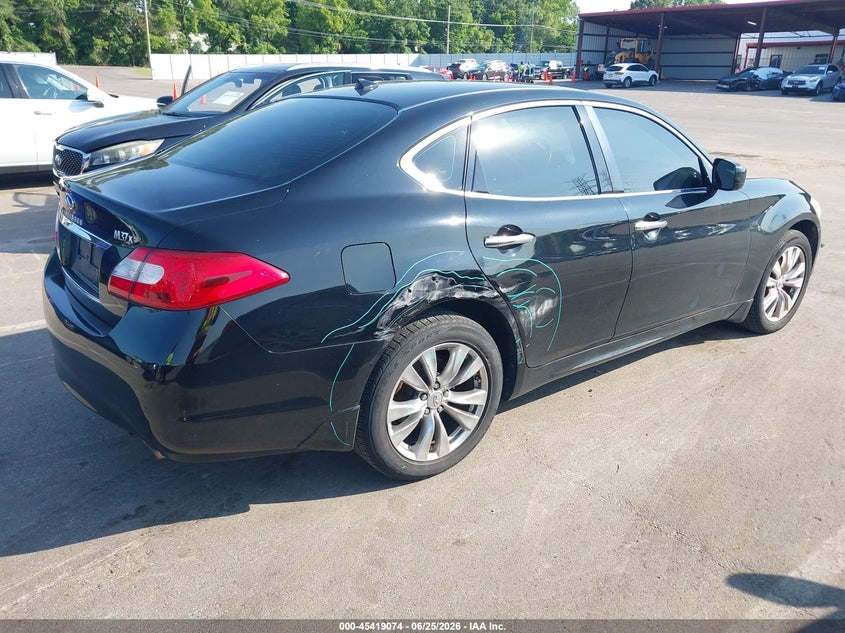 2012 Infiniti M VIN JN1BY1AR9CM396109 IAAI salvage auction — RIGHT REAR, Salvage (Tennessee), sold $1,750 on 2026-07-14 (photo 4)