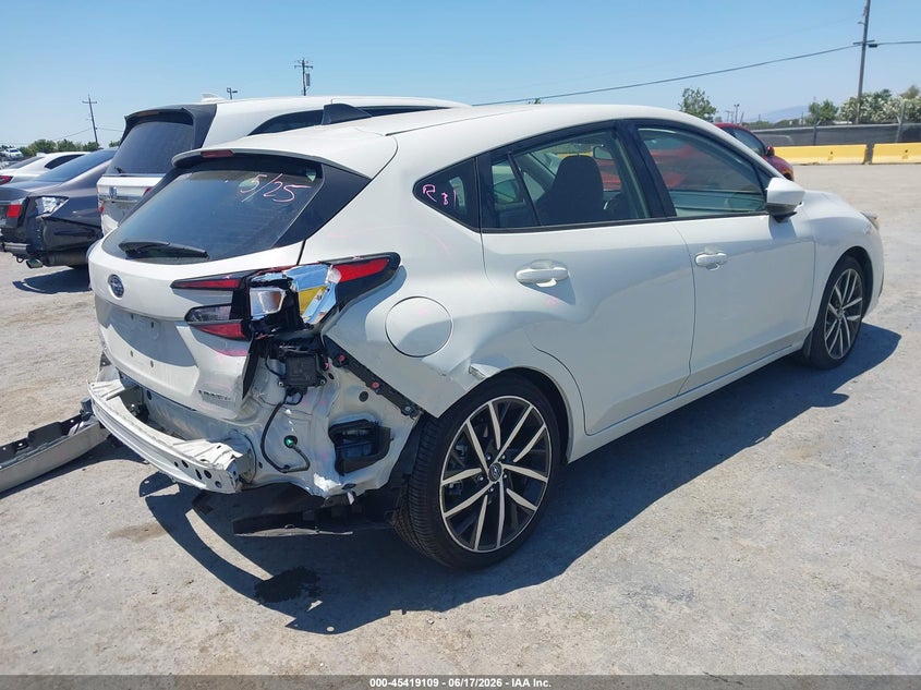 2025 Subaru Impreza VIN JF1GUAFC6S8265526 IAAI salvage auction — REAR END, Mv-907A (New York), sold $8,100 on 2026-07-16 (photo 4)