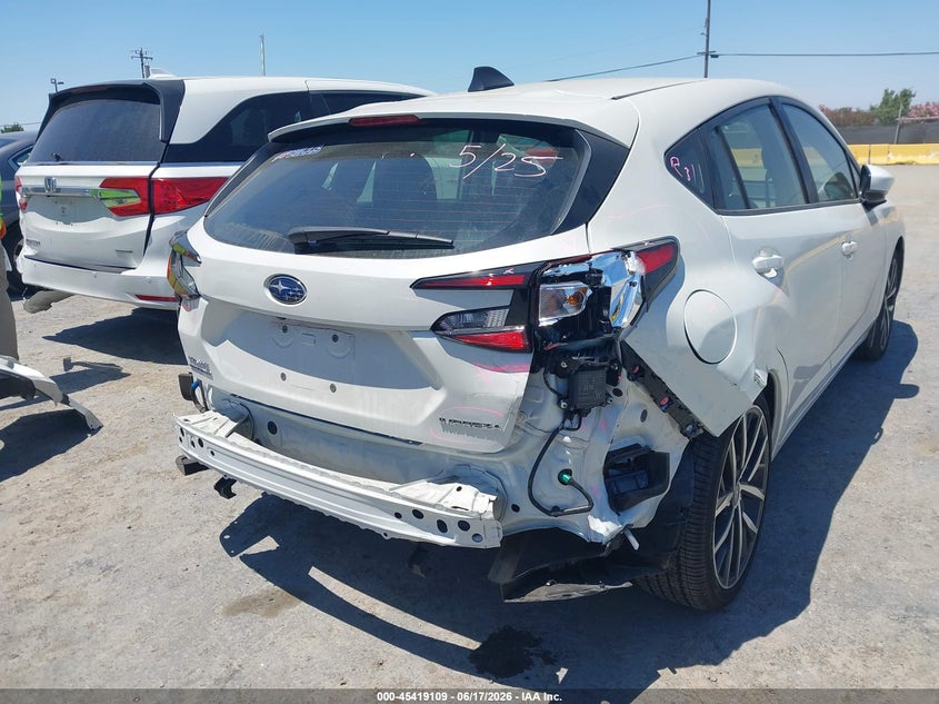 2025 Subaru Impreza VIN JF1GUAFC6S8265526 IAAI salvage auction — REAR END, Mv-907A (New York), sold $8,100 on 2026-07-16 (photo 6)