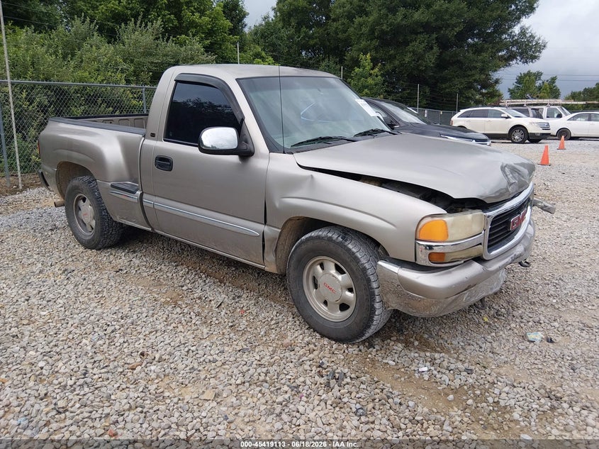 2002 Gmc Sierra 1500 VIN 1GTEC14T02Z124033 IAAI salvage auction — FRONT END, Salvage (Tennessee), sold $500 on 2026-07-31 (photo 1)