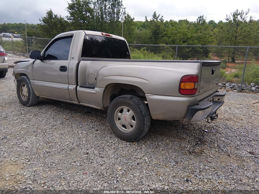 2002 Gmc Sierra 1500 VIN 1GTEC14T02Z124033 IAAI salvage auction — FRONT END, Salvage (Tennessee), sold $500 on 2026-07-31 (photo 3)