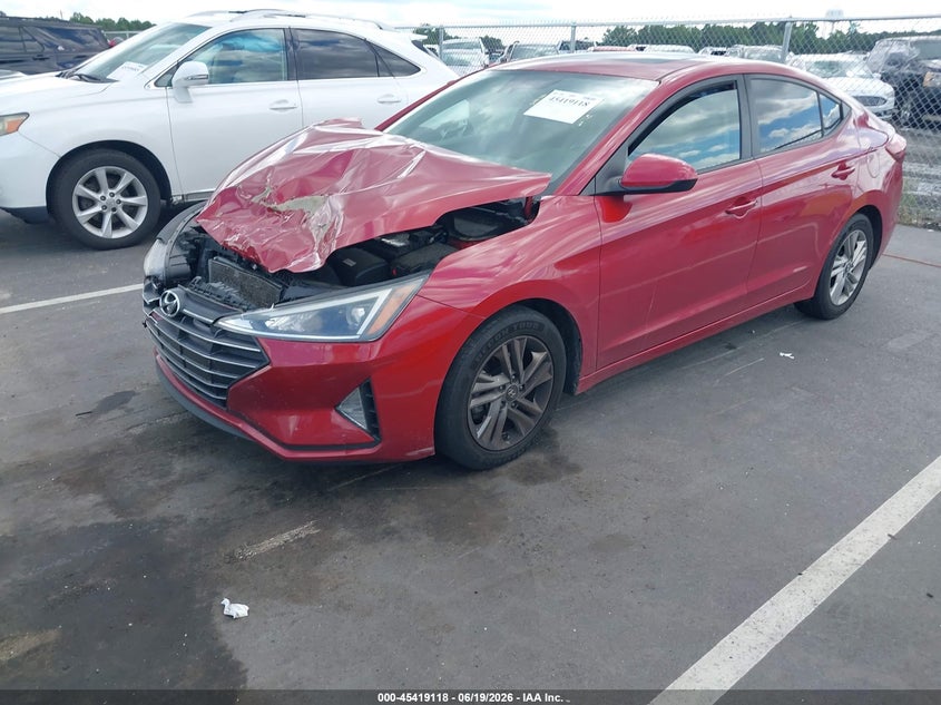 2019 Hyundai Elantra VIN KMHD84LF9KU806606 IAAI salvage auction — FRONT END, Salvage (North Carolina), sold $3,150 on 2026-07-29 (photo 2)