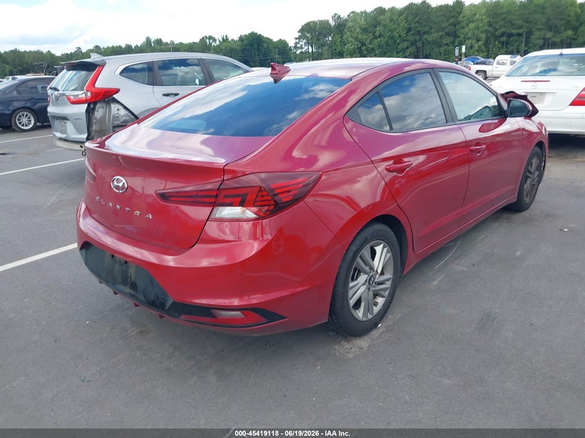 2019 Hyundai Elantra VIN KMHD84LF9KU806606 IAAI salvage auction — FRONT END, Salvage (North Carolina), sold $3,150 on 2026-07-29 (photo 4)