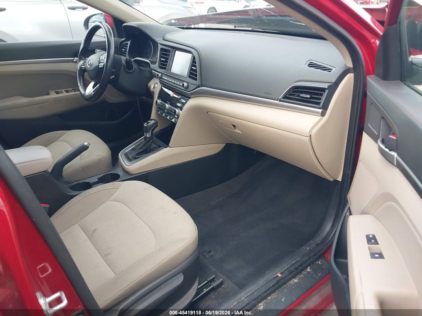 2019 Hyundai Elantra VIN KMHD84LF9KU806606 IAAI salvage auction — FRONT END, Salvage (North Carolina), sold $3,150 on 2026-07-29 (photo 5)