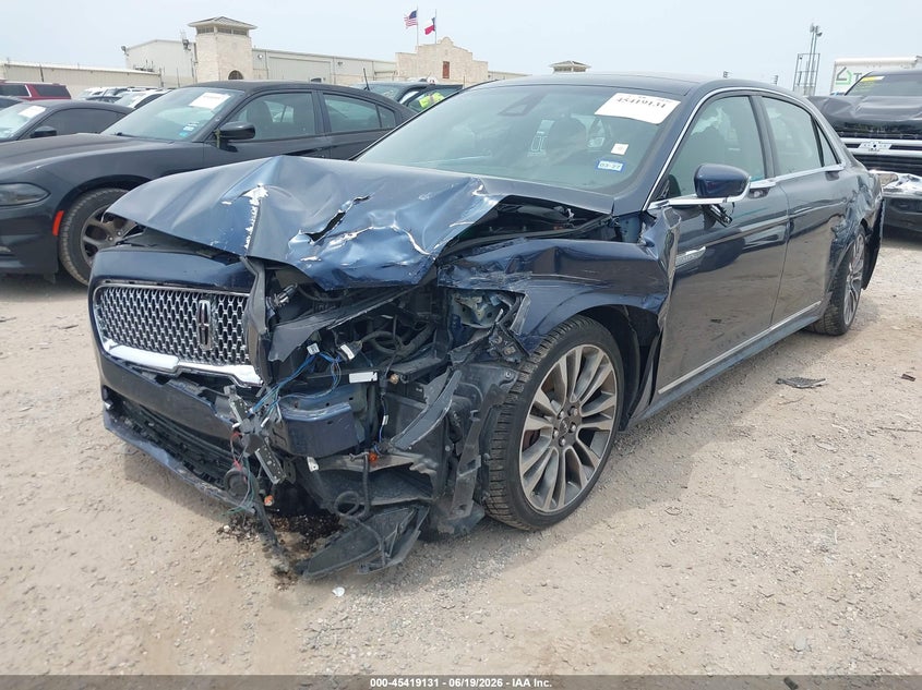 2017 Lincoln Continental VIN 1LN6L9NP8H5616793 IAAI salvage auction — FRONT END, Salvage (Texas), sold $1,200 on 2026-07-12 (photo 2)