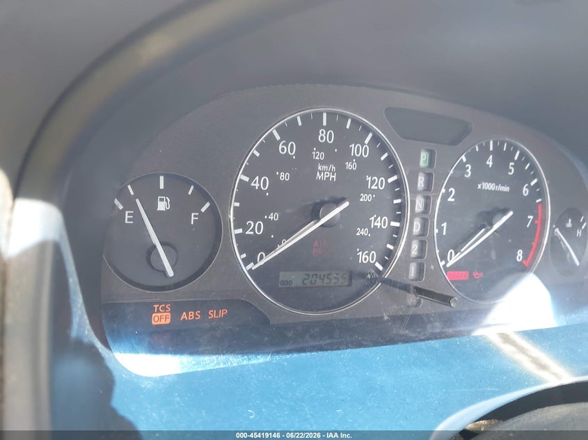 2000 Infiniti Q45 VIN JNKBY31A9YM302786 IAAI salvage auction — RIGHT FRONT, Clear (Mississippi), sold $375 on 2026-07-30 (photo 7)