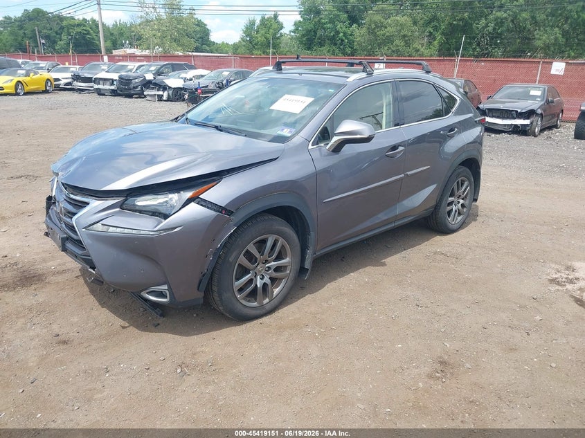 2015 Lexus Nx VIN JTJBARBZ1F2008141 IAAI salvage auction — FRONT END, Salvage (Idaho), sold $6,550 on 2026-07-08 (photo 2)