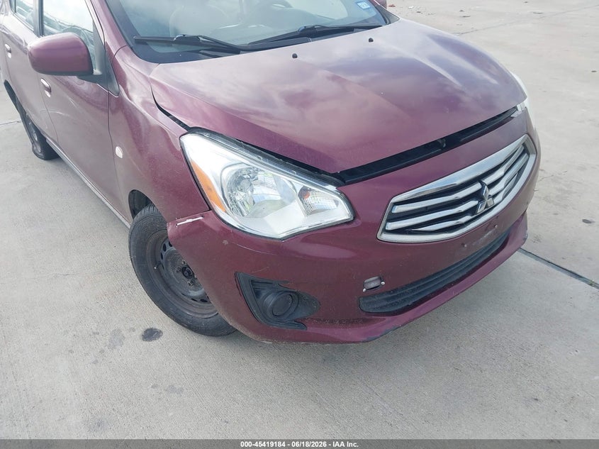 2019 Mitsubishi Mirage VIN ML32F3FJ7KHF15239 IAAI salvage auction — NORMAL WEAR, Original (Texas), sold $900 on 2026-07-24 (photo 6)