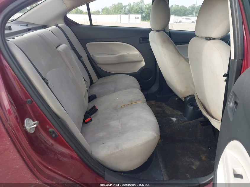 2019 Mitsubishi Mirage VIN ML32F3FJ7KHF15239 IAAI salvage auction — NORMAL WEAR, Original (Texas), sold $900 on 2026-07-24 (photo 8)