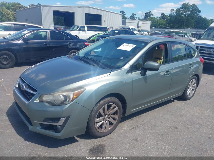 2015 Subaru Impreza VIN JF1GPAC65FH242587 IAAI salvage auction — RIGHT SIDE, Salvage (Georgia), sold $275 on 2026-07-29 (photo 2)