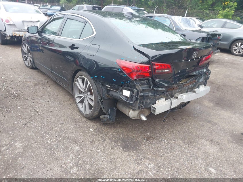 2016 Acura Tlx VIN 19UUB3F52GA000569 IAAI salvage auction — REAR END, Salvage (Rhode Island), sold $3,500 on 2026-08-01 (photo 3)