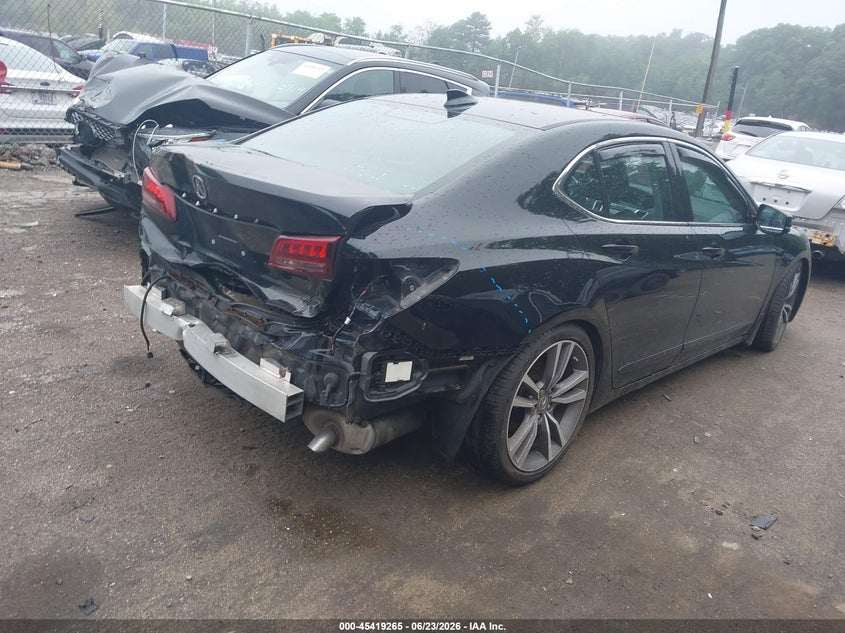 2016 Acura Tlx VIN 19UUB3F52GA000569 IAAI salvage auction — REAR END, Salvage (Rhode Island), sold $3,500 on 2026-08-01 (photo 4)