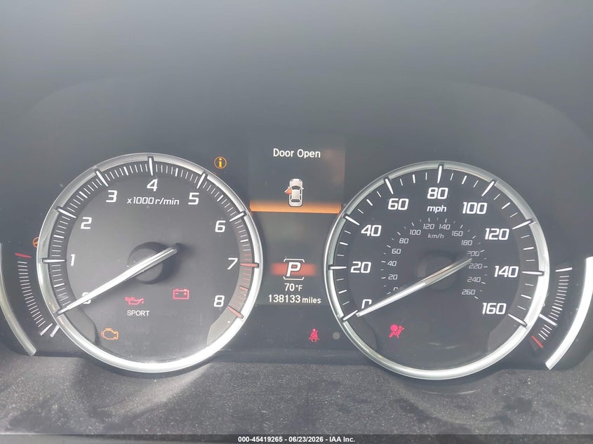 2016 Acura Tlx VIN 19UUB3F52GA000569 IAAI salvage auction — REAR END, Salvage (Rhode Island), sold $3,500 on 2026-08-01 (photo 7)