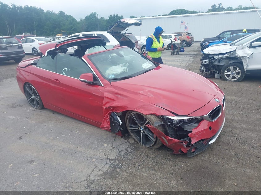 2019 BMW 4er VIN WBA4Z3C5XKEF31180 IAAI salvage auction — RIGHT SIDE, Salvage (Massachusetts), sold $25 on 2026-07-24 (photo 1)