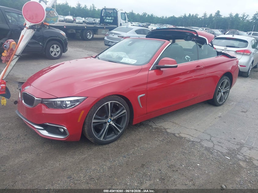 2019 BMW 4er VIN WBA4Z3C5XKEF31180 IAAI salvage auction — RIGHT SIDE, Salvage (Massachusetts), sold $25 on 2026-07-24 (photo 2)