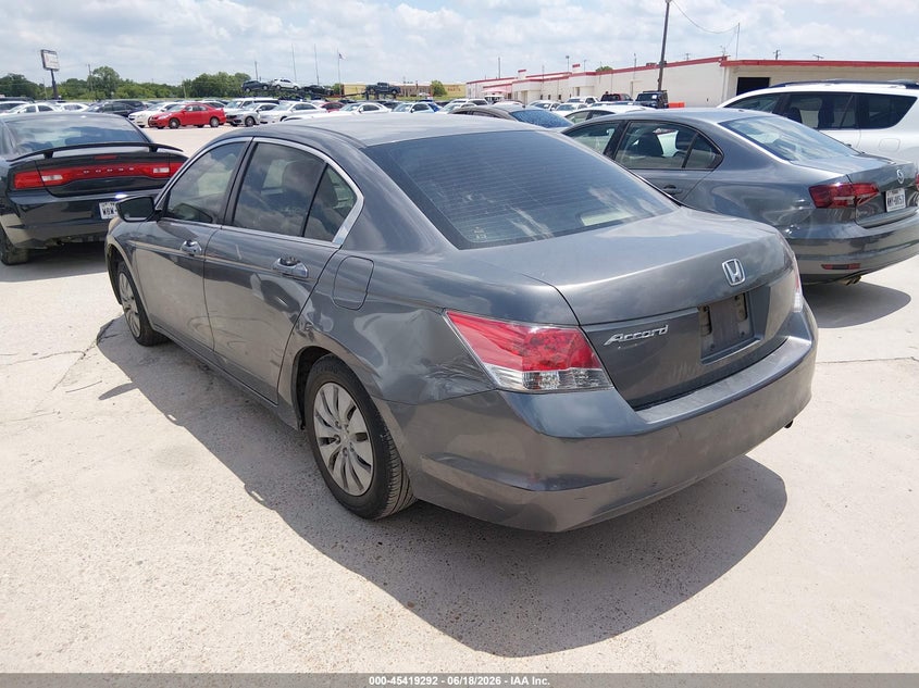 2008 Honda Accord VIN JHMCP26368C076224 IAAI salvage auction — LEFT REAR, Original (Texas), sold $1,050 on 2026-07-20 (photo 3)