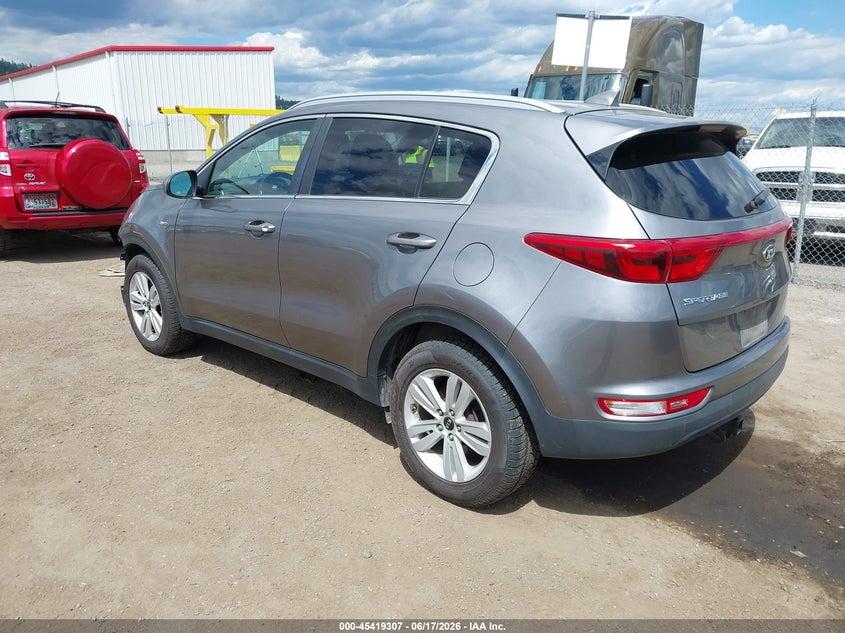 2017 Kia Sportage VIN KNDPMCAC9H7054980 IAAI salvage auction — FRONT END, Bill Of Sale (Washington), sold $2,850 on 2026-07-07 (photo 3)