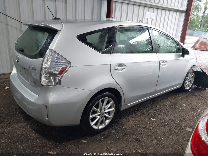 2013 Toyota Prius v VIN JTDZN3EU3D3213602 IAAI salvage auction — FRONT END, Clear (Virginia), sold $3,000 on 2026-07-09 (photo 4)