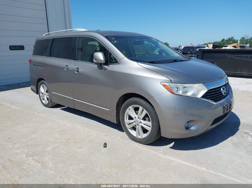 2011 Nissan Quest VIN JN8AE2KP3B9006034 IAAI salvage auction — UNKNOWN, Clear (Missouri), sold $425 on 2026-07-09 (photo 1)