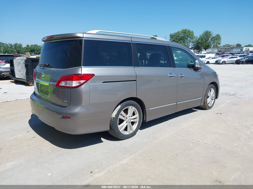 2011 Nissan Quest VIN JN8AE2KP3B9006034 IAAI salvage auction — UNKNOWN, Clear (Missouri), sold $425 on 2026-07-09 (photo 4)