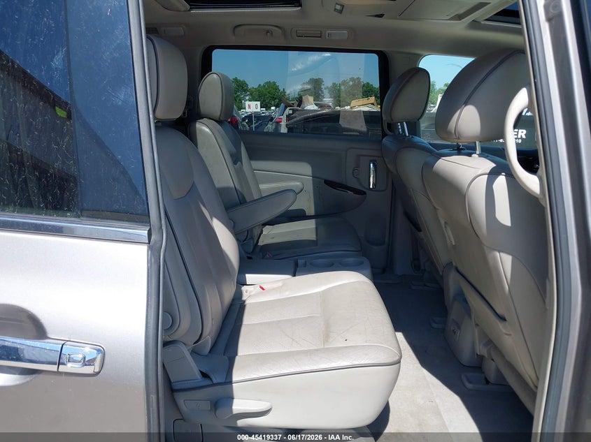 2011 Nissan Quest VIN JN8AE2KP3B9006034 IAAI salvage auction — UNKNOWN, Clear (Missouri), sold $425 on 2026-07-09 (photo 8)