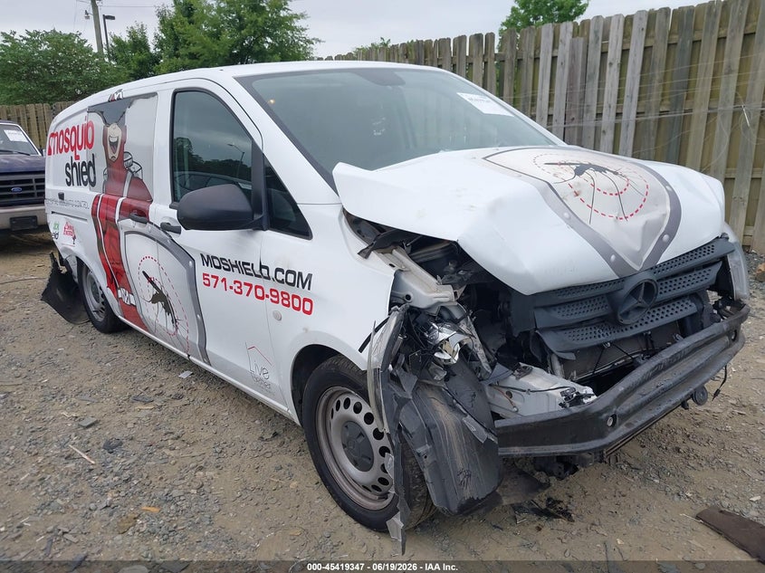 2020 Mercedes-benz Metris VIN W1YV0BEY1L3754250 IAAI salvage auction — FRONT & REAR, Salvage Title, sold $3,800 on 2026-07-27 (photo 1)