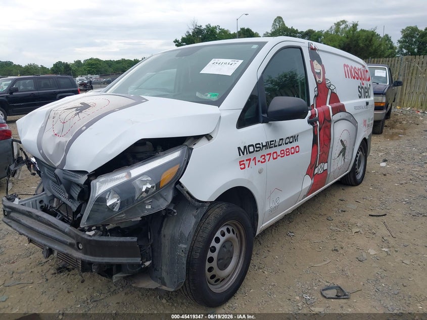 2020 Mercedes-benz Metris VIN W1YV0BEY1L3754250 IAAI salvage auction — FRONT & REAR, Salvage Title, sold $3,800 on 2026-07-27 (photo 2)