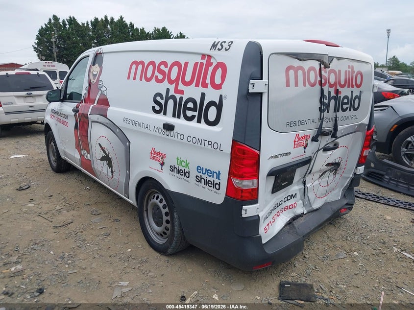 2020 Mercedes-benz Metris VIN W1YV0BEY1L3754250 IAAI salvage auction — FRONT & REAR, Salvage Title, sold $3,800 on 2026-07-27 (photo 3)